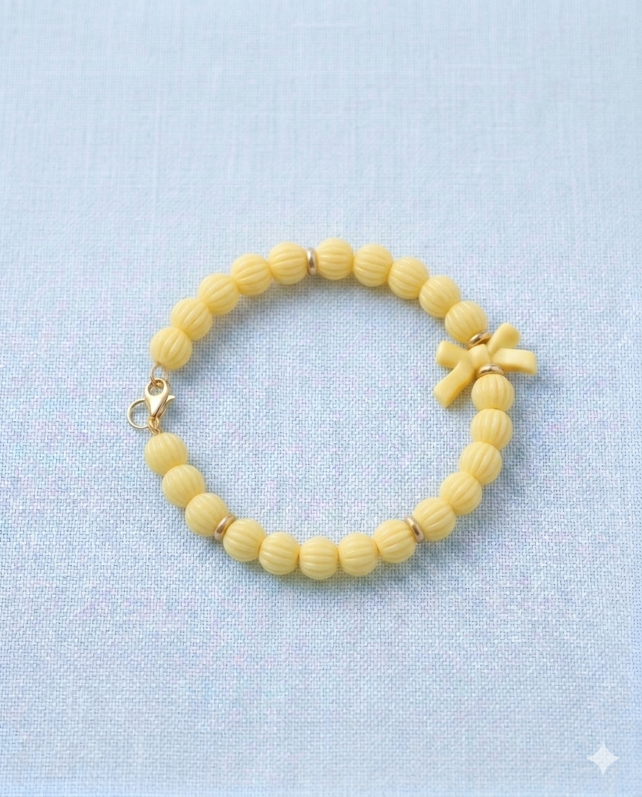 Pastel bow bracelets