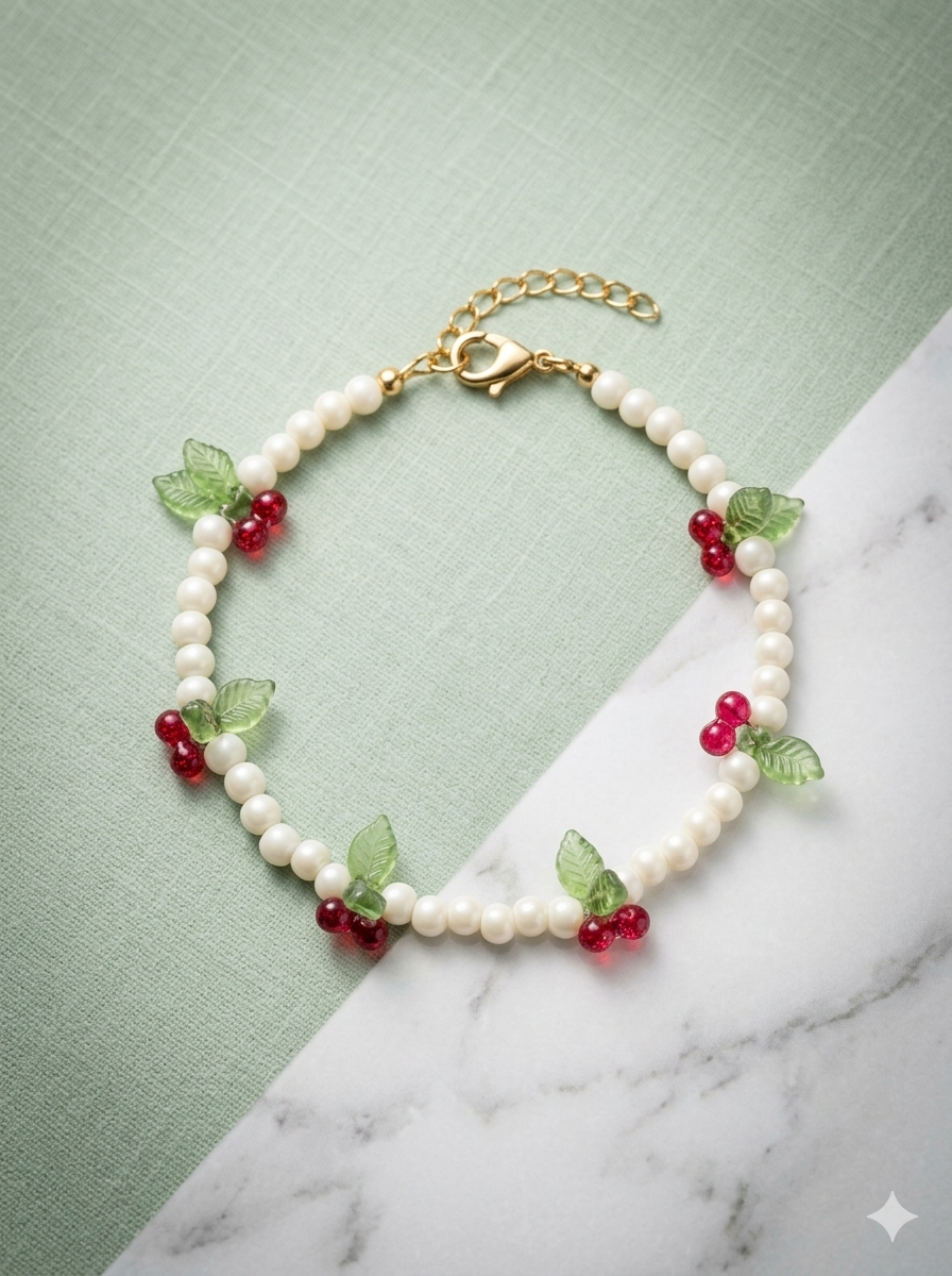 Cherry pop bracelet