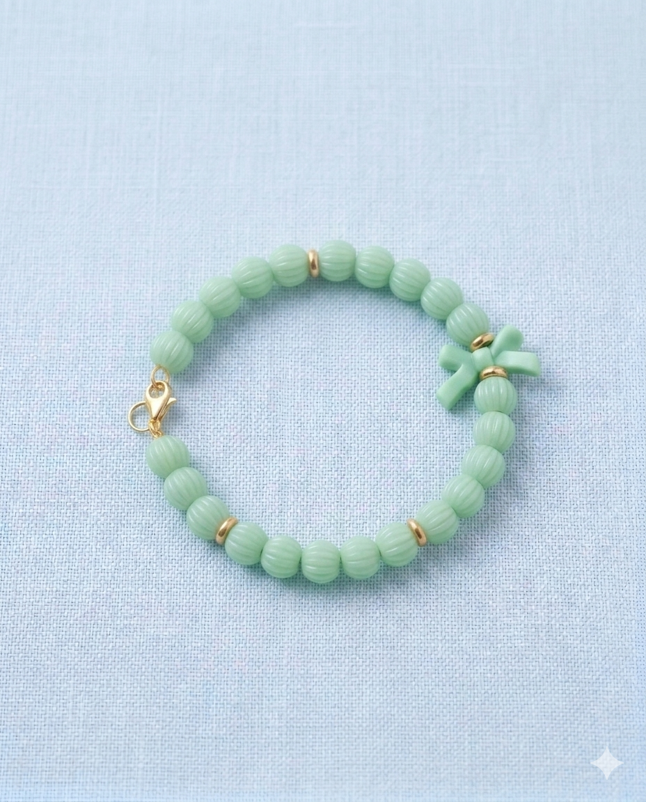 Pastel bow bracelets
